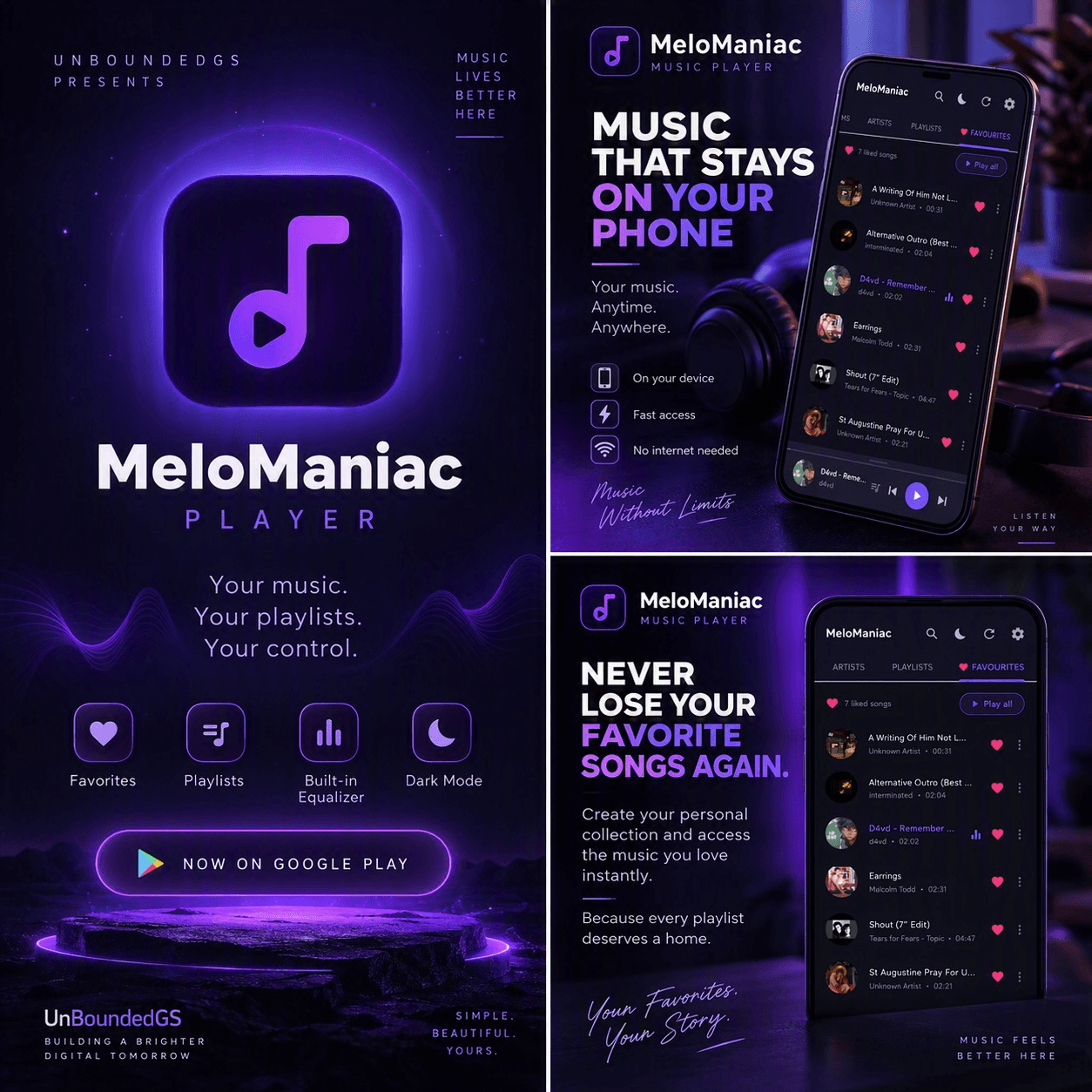 Melomaniac offline music player application
